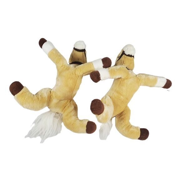 Wells Fargo Legendary Ponies Lot of 2 "Lightning" Tan Horses Plush Stuffed Toy - Picture 4 of 9
